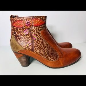 Spring Step L'artiste Leather Heels Size 38/8